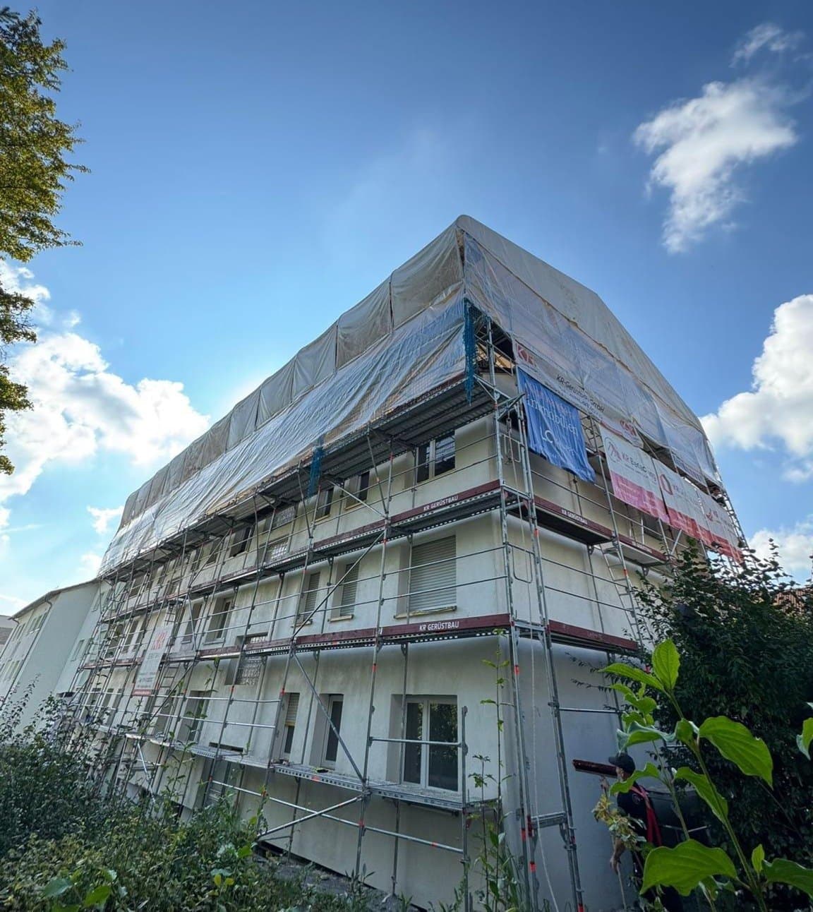 Wetterschutz & Einhausungen bei Gerüstbau in Stuttgart